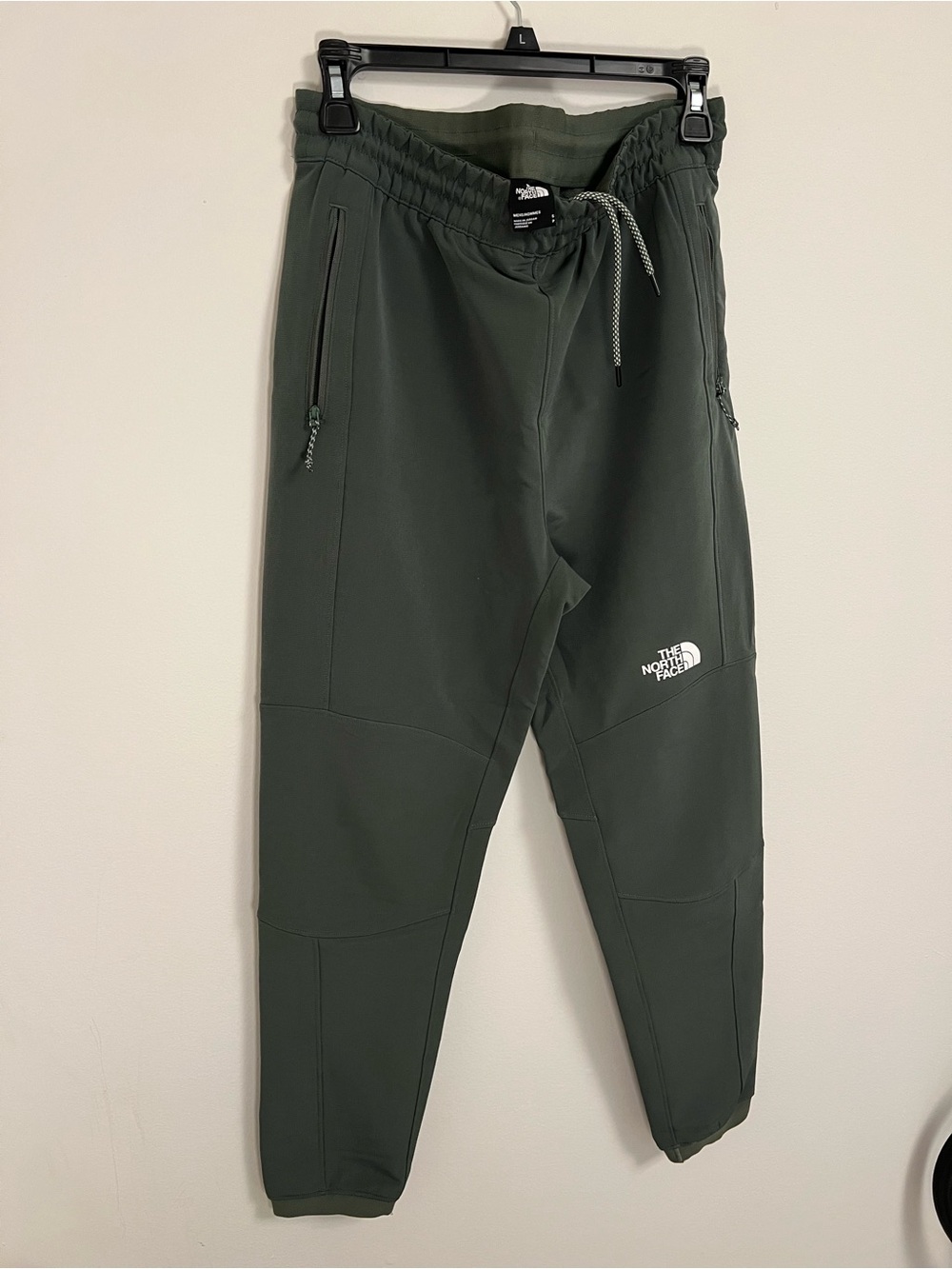 The North Face Army Green Softshell Joggers with Drawcord
